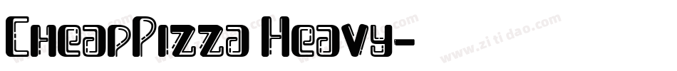 CheapPizza Heavy字体转换